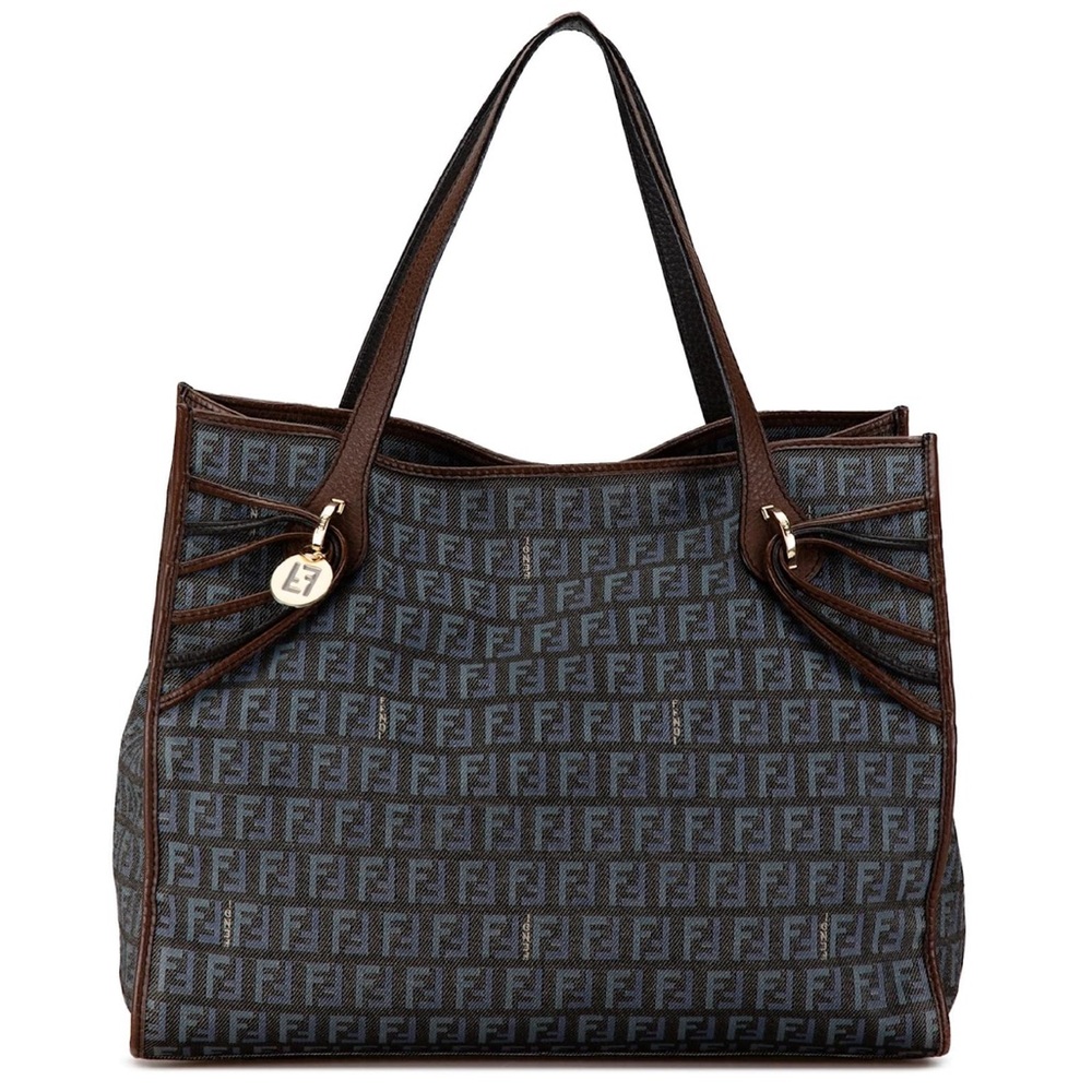 Fendi Blue Zucchino Denim Tote